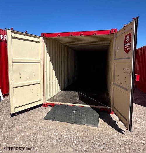 Ramps are an easy addition to a storage container