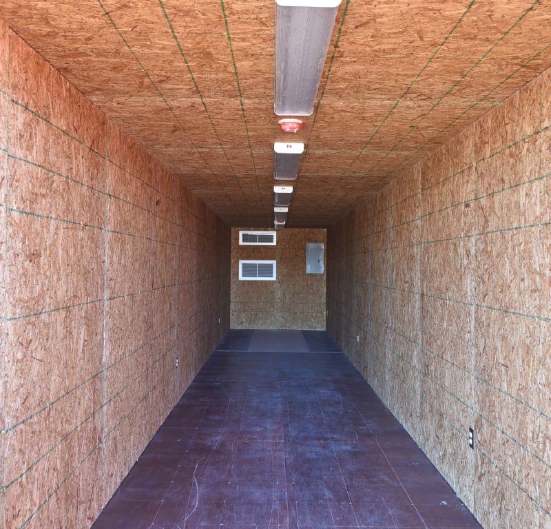 secure container interior