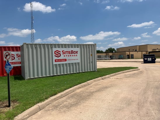 sitebox storage units at high school for school storage